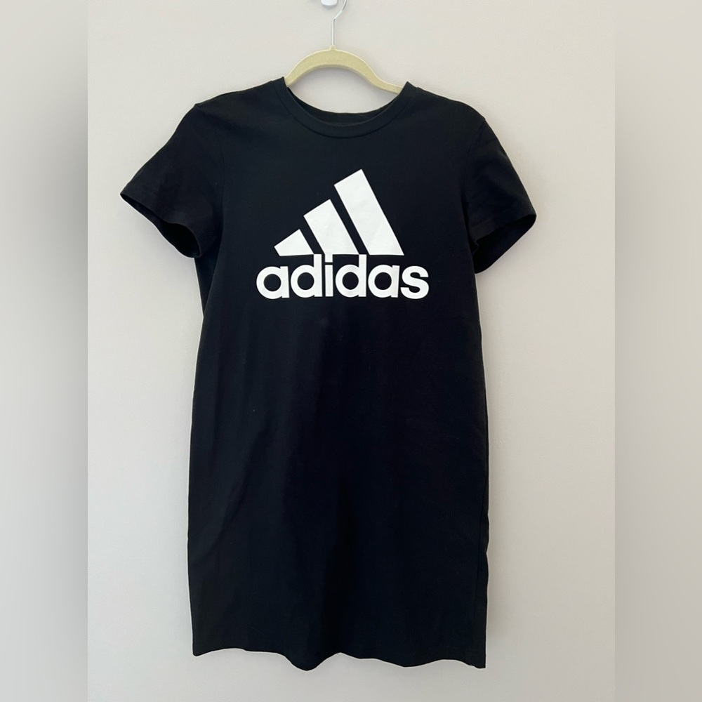 adidas Black T-Shirt Dress Size XS - Picture 1 of 4